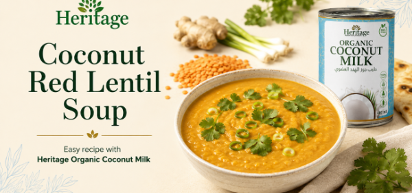 Creamy Coconut Red Lentil Soup Recipe with Organic Coconut Milk Creamy Coconut Red Lentil Soup Recipe with Organic Coconut Milk