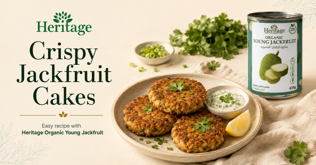 Crispy Jackfruit Cakes with Heritage Organic Young Jackfruit